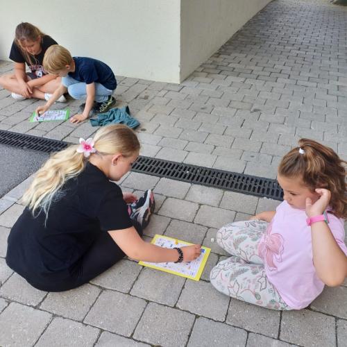 Englisch im Freien 4a und 1b