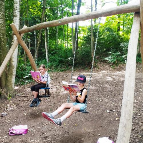Lesespaziergang der 2b Fuchsklasse