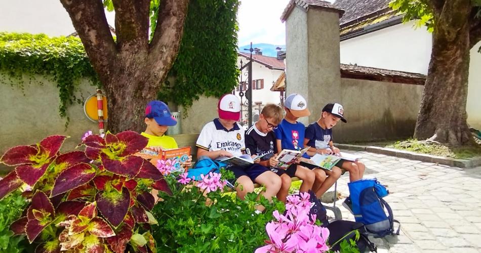 Lesespaziergang der 2b Fuchsklasse